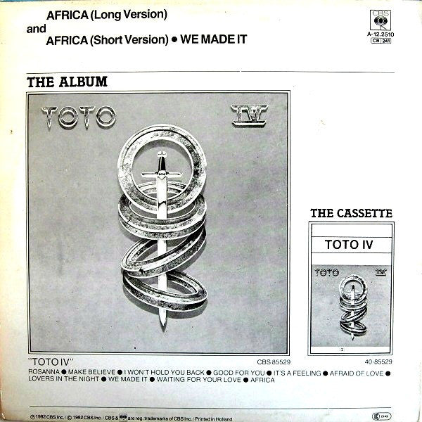 Toto : Africa (12", Maxi)