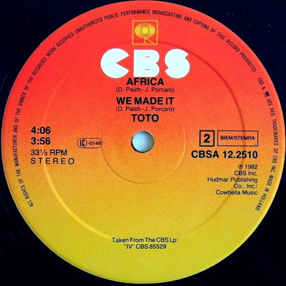 Toto : Africa (12", Maxi)