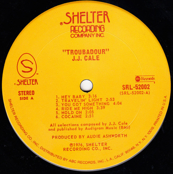 J.J. Cale : Troubadour (LP, Album, Pit)
