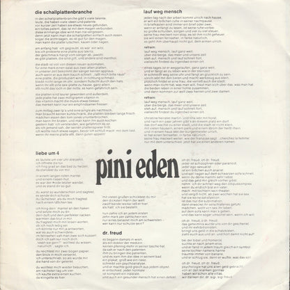 Pini Eden : Die Schallplattenbranche (7", Promo)
