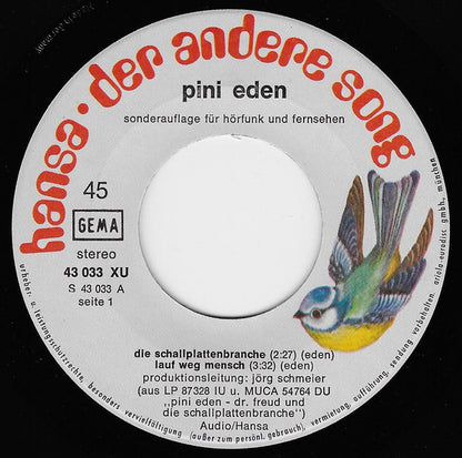 Pini Eden : Die Schallplattenbranche (7", Promo)