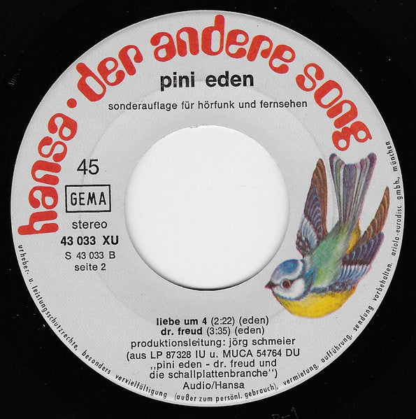 Pini Eden : Die Schallplattenbranche (7", Promo)