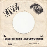 Live (4) : Land Of The Blind  (7", Single)