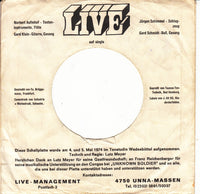 Live (4) : Land Of The Blind  (7", Single)
