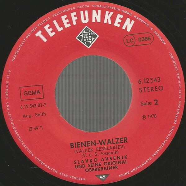 Slavko Avsenik Und Seine Original Oberkrainer : He! Slavko! Spiel Uns Eins! (7", Single)