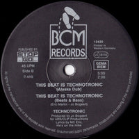 Technotronic Feat. MC Eric : This Beat Is Technotronic (12", Maxi, Son)