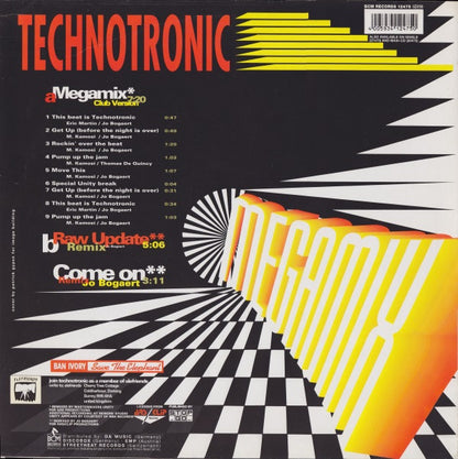 Technotronic : Megamix (12", Maxi, P/Mixed)