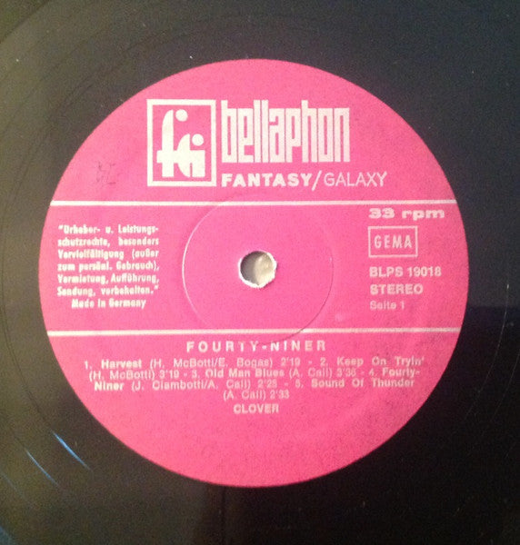 Clover (3) : Fourty Niner (LP, Album)