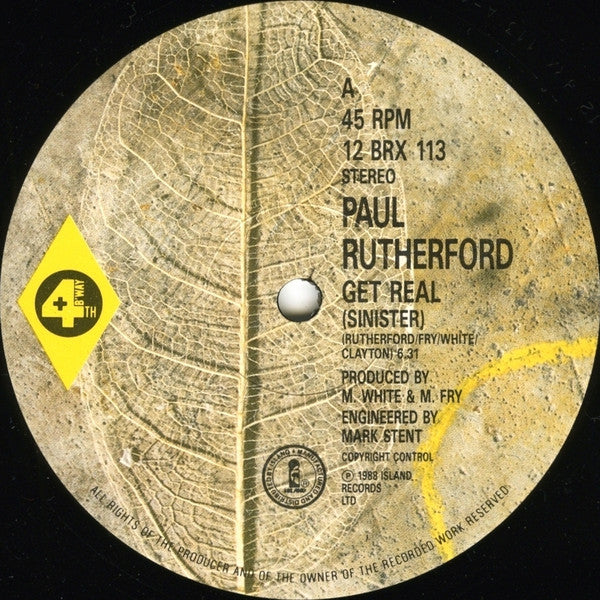 Paul Rutherford : Get Real (Sinister) (12")