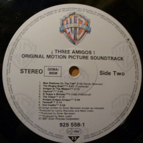Various : ¡Three Amigos! (Original Motion Picture Soundtrack) (LP, Album)