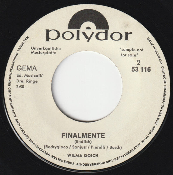 Wilma Goich : Baci, Baci, Baci (7", Promo)
