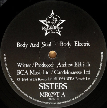 The Sisters Of Mercy : Body And Soul (12")