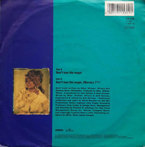 Shawn Christopher : Don't Lose The Magic (7", Single)