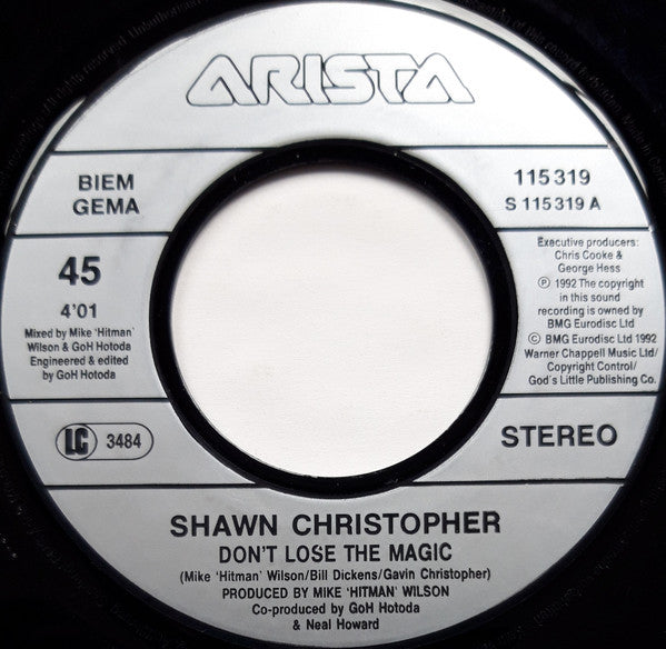 Shawn Christopher : Don't Lose The Magic (7", Single)