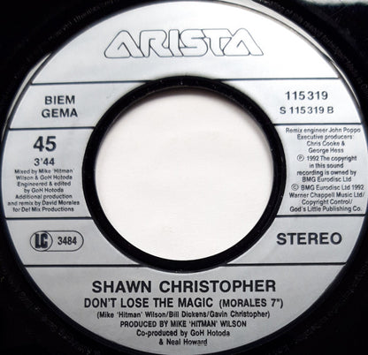 Shawn Christopher : Don't Lose The Magic (7", Single)