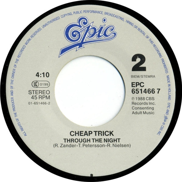 Cheap Trick : The Flame (7", Single)