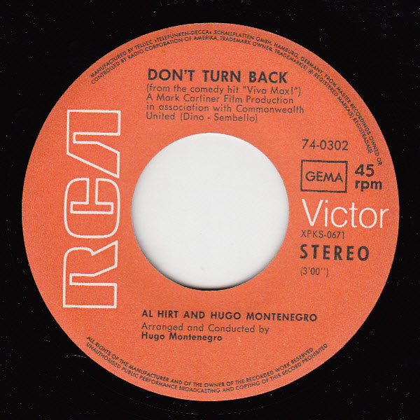 Al Hirt And Hugo Montenegro : Viva Max March (7", Single)
