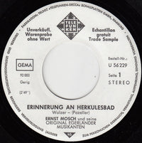 Ernst Mosch Und Seine Original Egerländer Musikanten : Erinnerung An Herkulesbad / Gablonzer Perlen (7", Single, Promo)