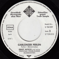Ernst Mosch Und Seine Original Egerländer Musikanten : Erinnerung An Herkulesbad / Gablonzer Perlen (7", Single, Promo)