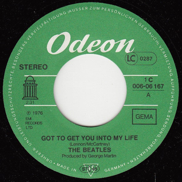 The Beatles : Got To Get You Into My Life (7", Single)