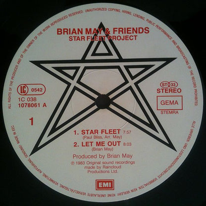 Brian May + Friends : Star Fleet Project (12", MiniAlbum)