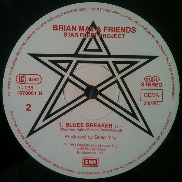Brian May + Friends : Star Fleet Project (12", MiniAlbum)