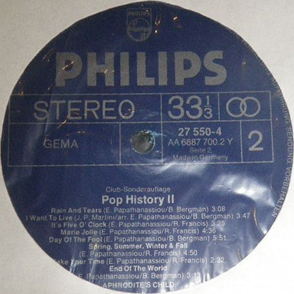 Various : Pop History II (5xLP, Comp)