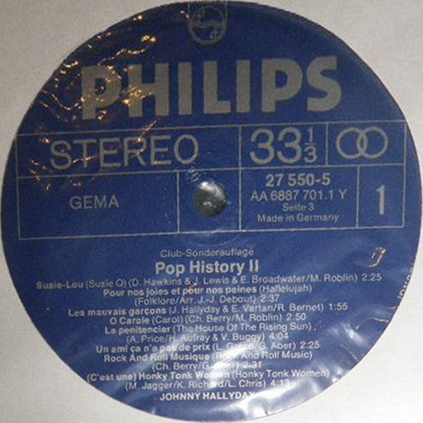 Various : Pop History II (5xLP, Comp)
