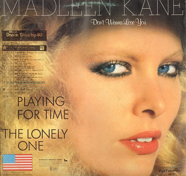 Madleen Kane : Playing For Time (12")