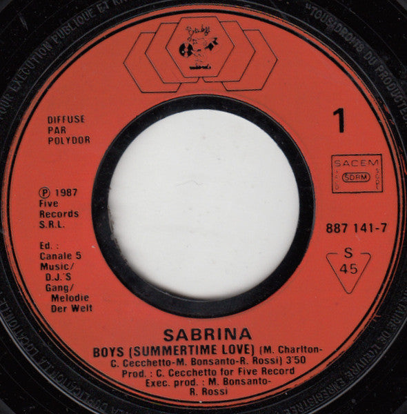 Sabrina : Boys (7", Single)
