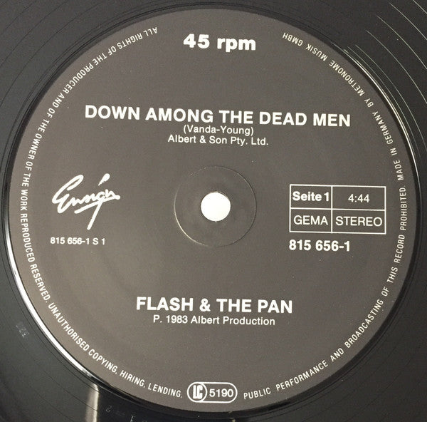 Flash And The Pan* : Down Among The Dead Men (12")