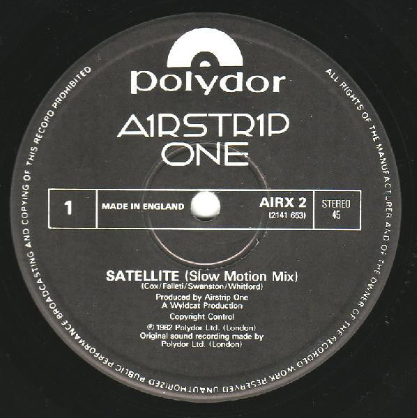 Airstrip One* : Satellite (Slow Motion Mix) (12")