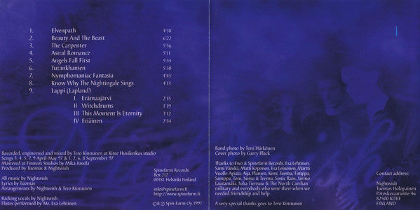 Nightwish : Angels Fall First (CD, Album)