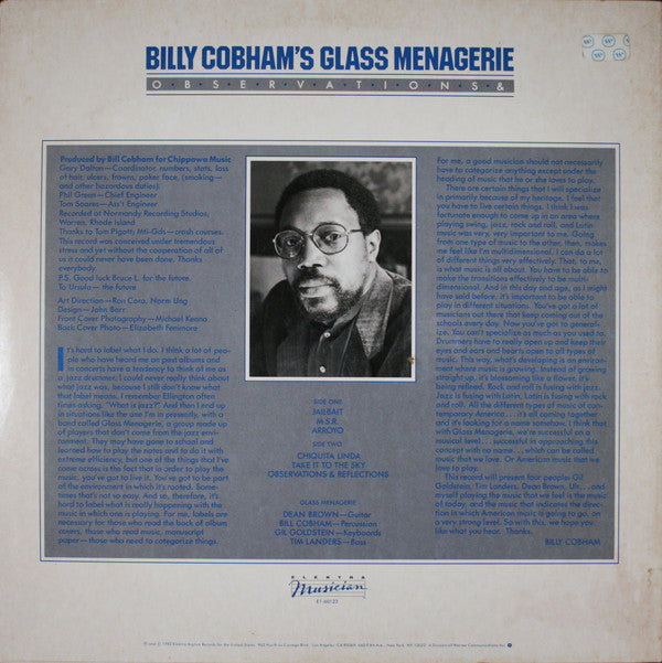 Billy Cobham's Glass Menagerie : Observations & (LP, Album, Spe)