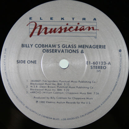 Billy Cobham's Glass Menagerie : Observations & (LP, Album, Spe)
