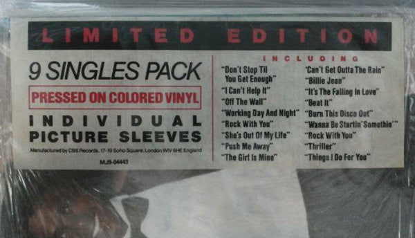 Michael Jackson : 9 Singles Pack (9x7", Single, RE, Red + Comp, Ltd)