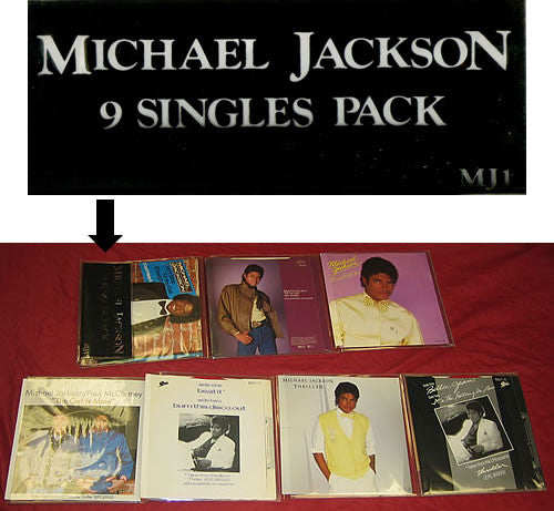 Michael Jackson : 9 Singles Pack (9x7", Single, RE, Red + Comp, Ltd)