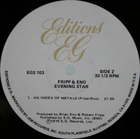 Fripp & Eno : Evening Star (LP, Album, RE)
