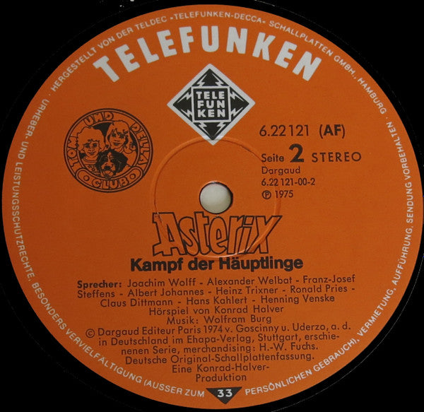 Goscinny* Und Uderzo* : Asterix - Als Gladiator / Der Kampf Der Häuptlinge (LP)