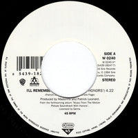 Madonna : I'll Remember (Theme From With Honors) (7", Single, Lar)