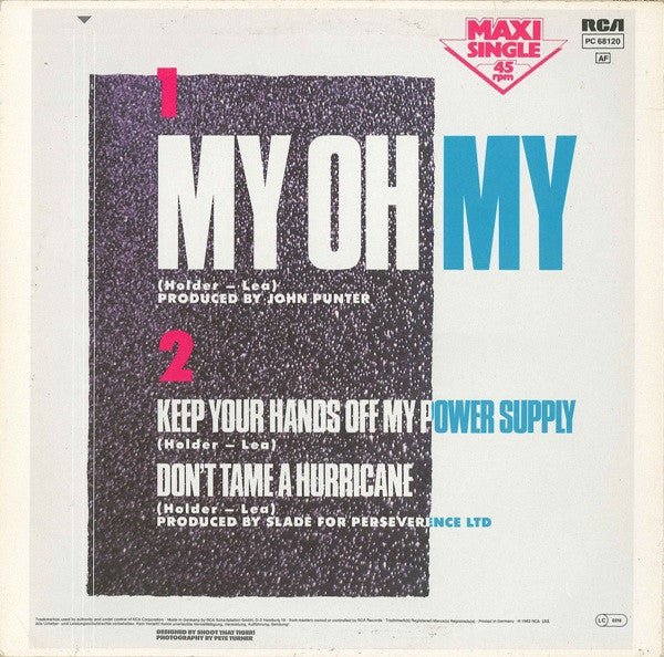 Slade : My Oh My (12", Maxi)