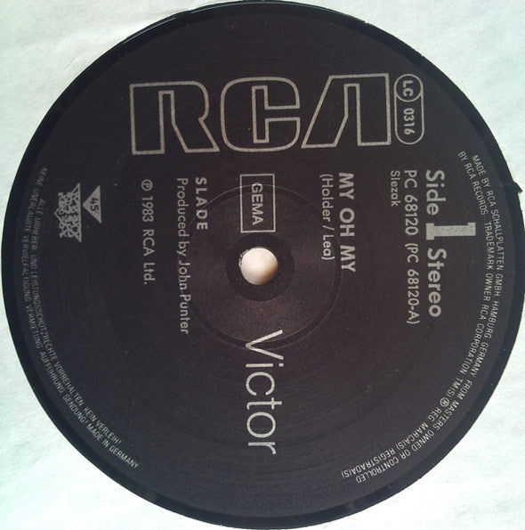 Slade : My Oh My (12", Maxi)