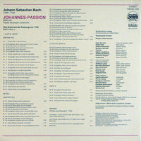 Johann Sebastian Bach - Peter Schreier, Staatskapelle Dresden : Johannes - Passion BWV 245 • 3 Arien Fassung 1725 (2xLP)
