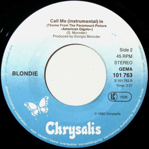 Blondie : Call Me (7", Single)