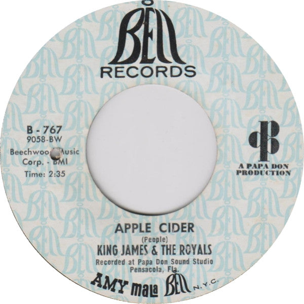 King James & The Royals : Apple Cider (7", Single)