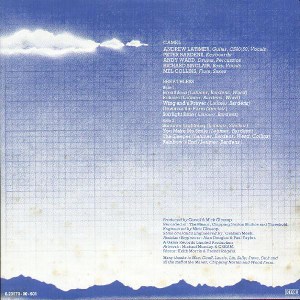 Camel : Breathless (LP, Album, Son)