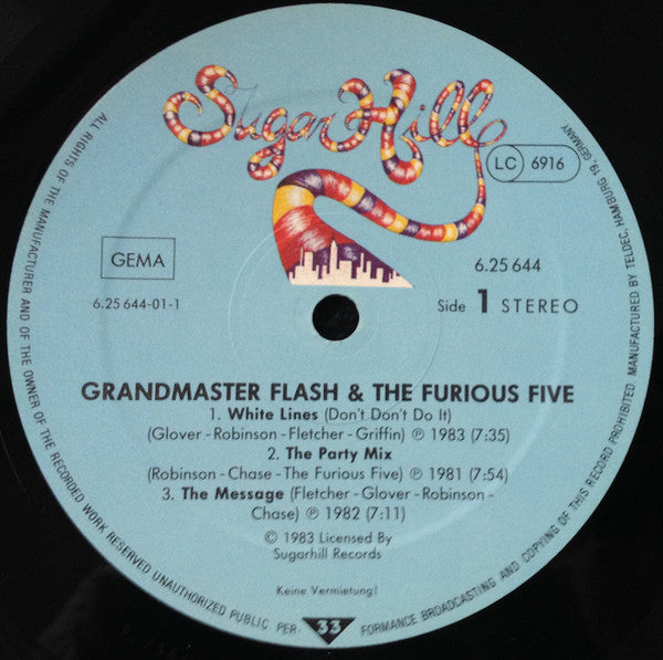 Grandmaster Flash & The Furious Five : Grandmaster Flash & The Furious Five (LP, Comp)