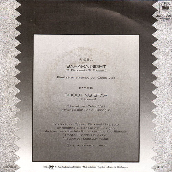 F.R. David : Sahara Night (7", Single)
