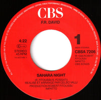 F.R. David : Sahara Night (7", Single)