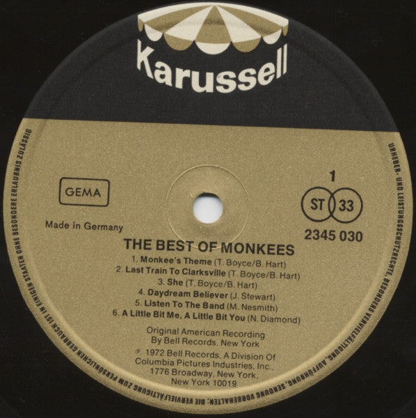 The Monkees : The Best Of The Monkees (LP, Album, Comp)